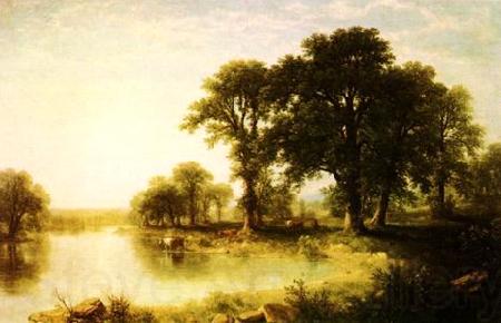 Asher Brown Durand Summer Afternoon Norge oil painting art